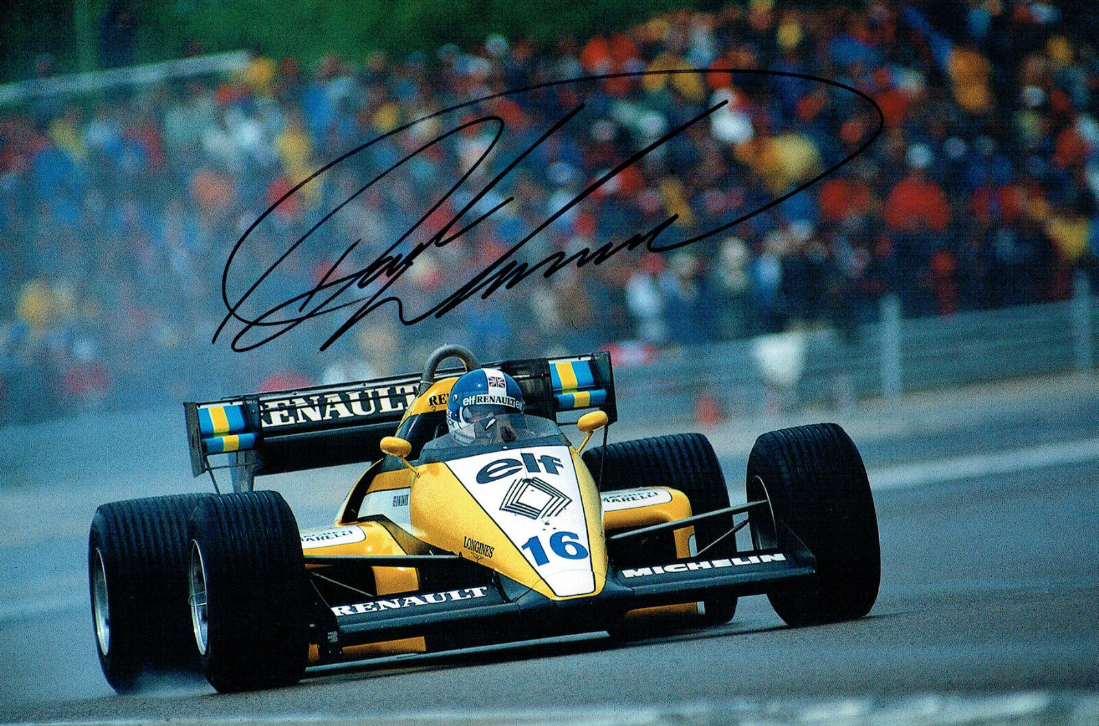 Derek WARWICK Autograph SIGNED 12x8 Photo Poster painting Formula One 1 Racing Driver AFTAL COA