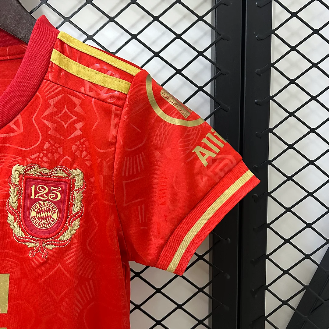 25/26 Bayern Munich 125th Anniversary Kids Kit Football Jersey Thai Quality