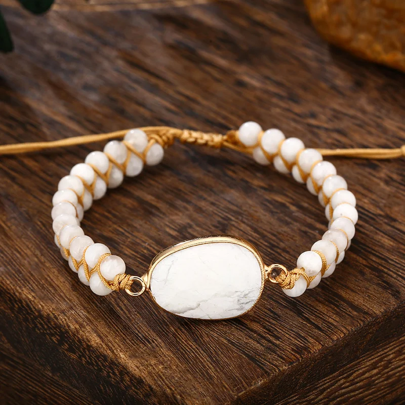 Natural Stone Ethnic Bracelet-inspireuse