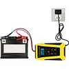 12V6A EU Battery Charger Smart Fast Charger with Intelligent Pulse Repair Battery Smart Fast Charge Tool Digital Display High Power Fast Chargers Universal for Cars and Motorcycles