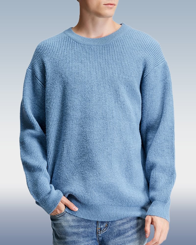 Men's Loose Casual Pullover Sweater 2 Colors
