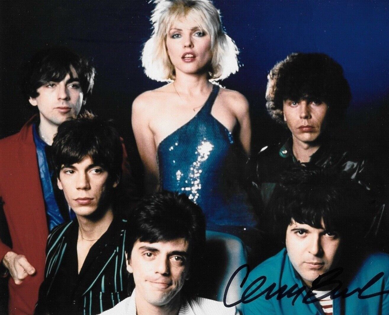 * CLEM BURKE * signed 8x10 Photo Poster painting * BLONDIE DRUMMER * COA * 7