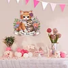 Mothers Day DIY Diamond Painting Acrylic Special Shape Pendant Hanging Kit