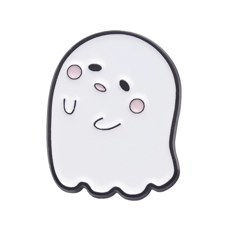 Cartoon Style Cute Pin Ghost Alloy Stoving Varnish Women’s Brooches