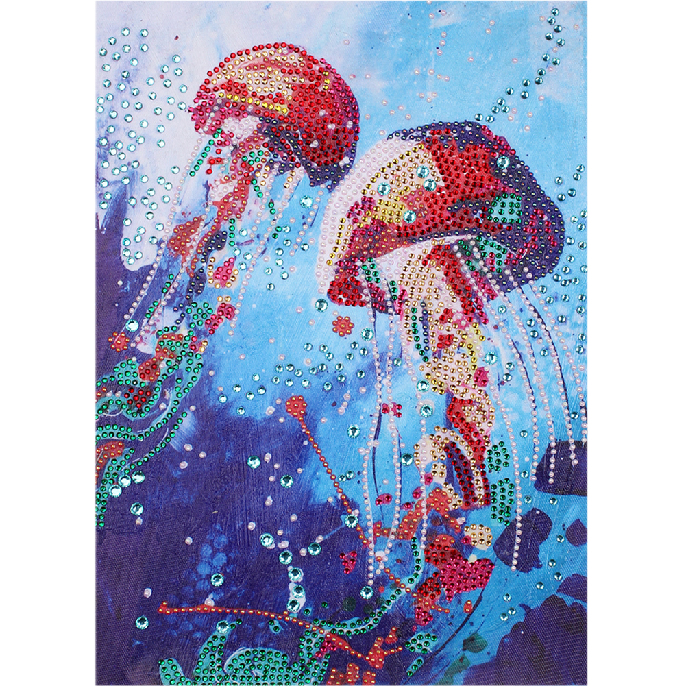

30*40CM - Special Shaped Diamond Painting - Jellyfish, 501 Original