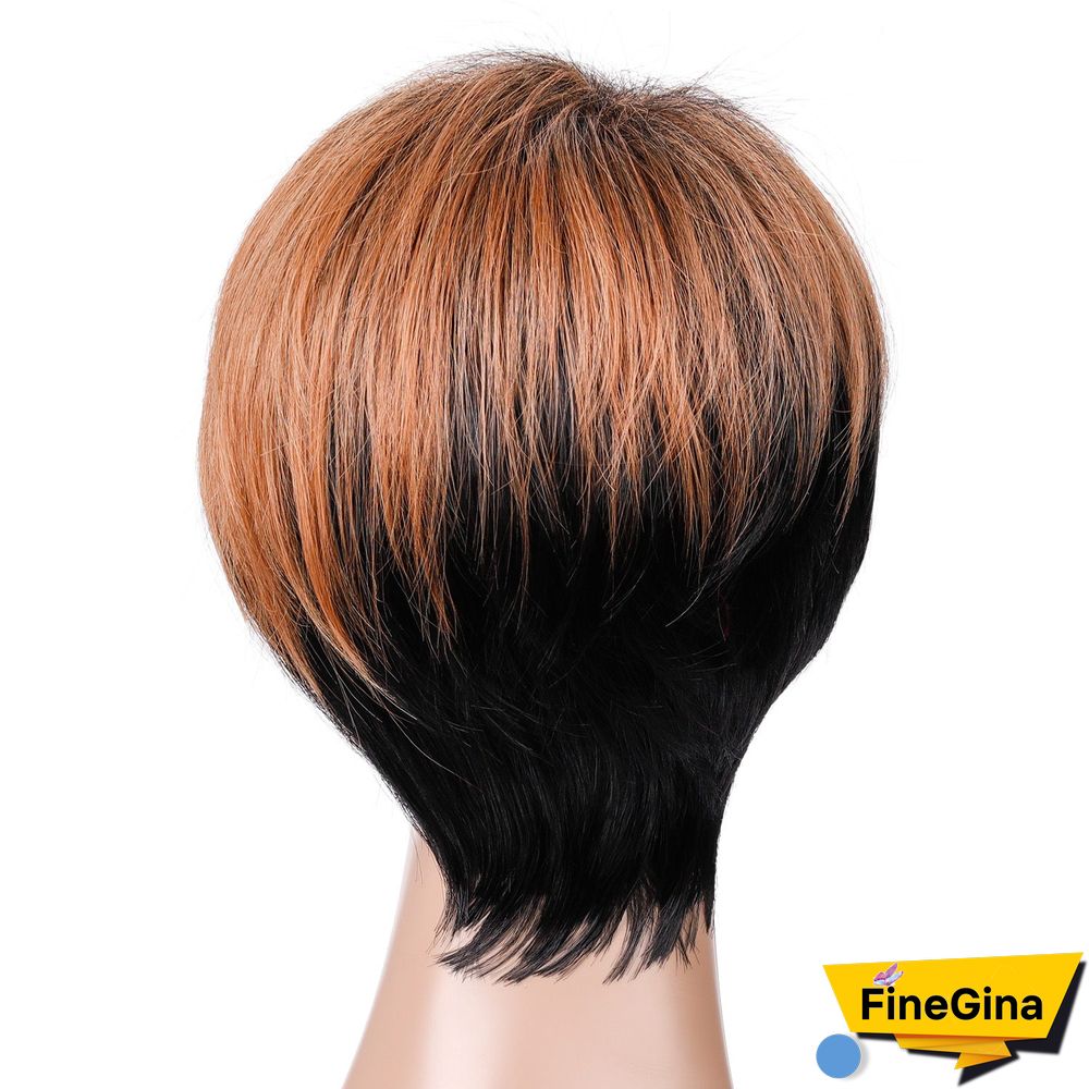 Hot Wig Ladies Fashion Short Curly Hair Chemical Fiber Headgear