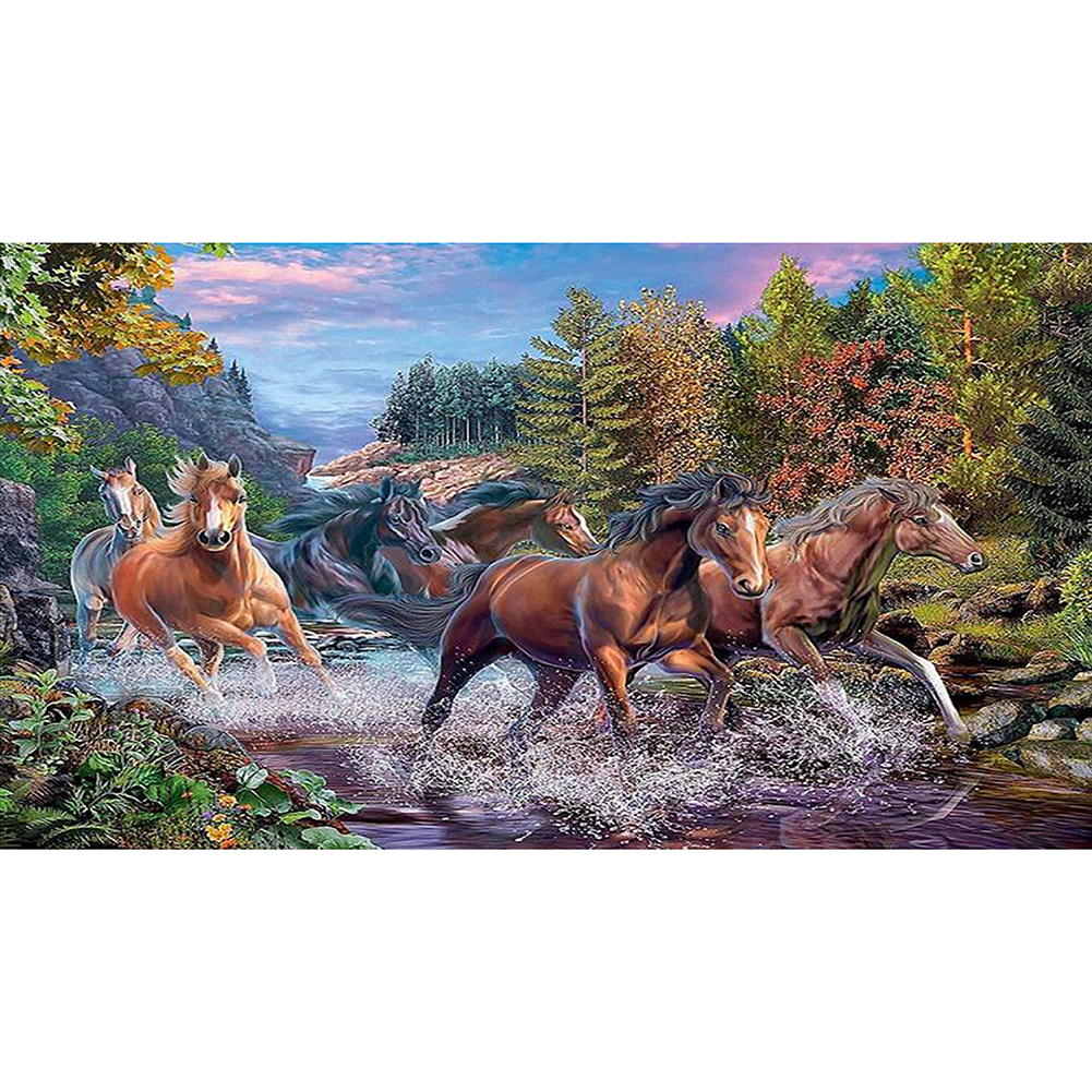 

Horse - Round Drill Diamond Painting - 50*100CM (Big Size), 501 Original