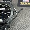 PAM01118 44mm Carbon Black Element Green Markers Nylon Strap