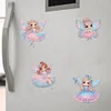6Pcs Elf Mädchen - 5d DIY Handwerk Aufkleber Magnet