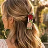Rose DIY Diamond Painting Claw Clips for Adults Beginners Diamond Art Western Hair Clips Anti-Slip Design for Women Long Short Hairstyle Jewelry Supplies