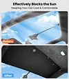 2025 Tesla Model X Accessories Sunshade Roof [No Gaps, Never Sag] 3PCS Front Roof Glass Sun Shade for Model X 2020-2025, Tesla Must Have Accessories 2025 - Black