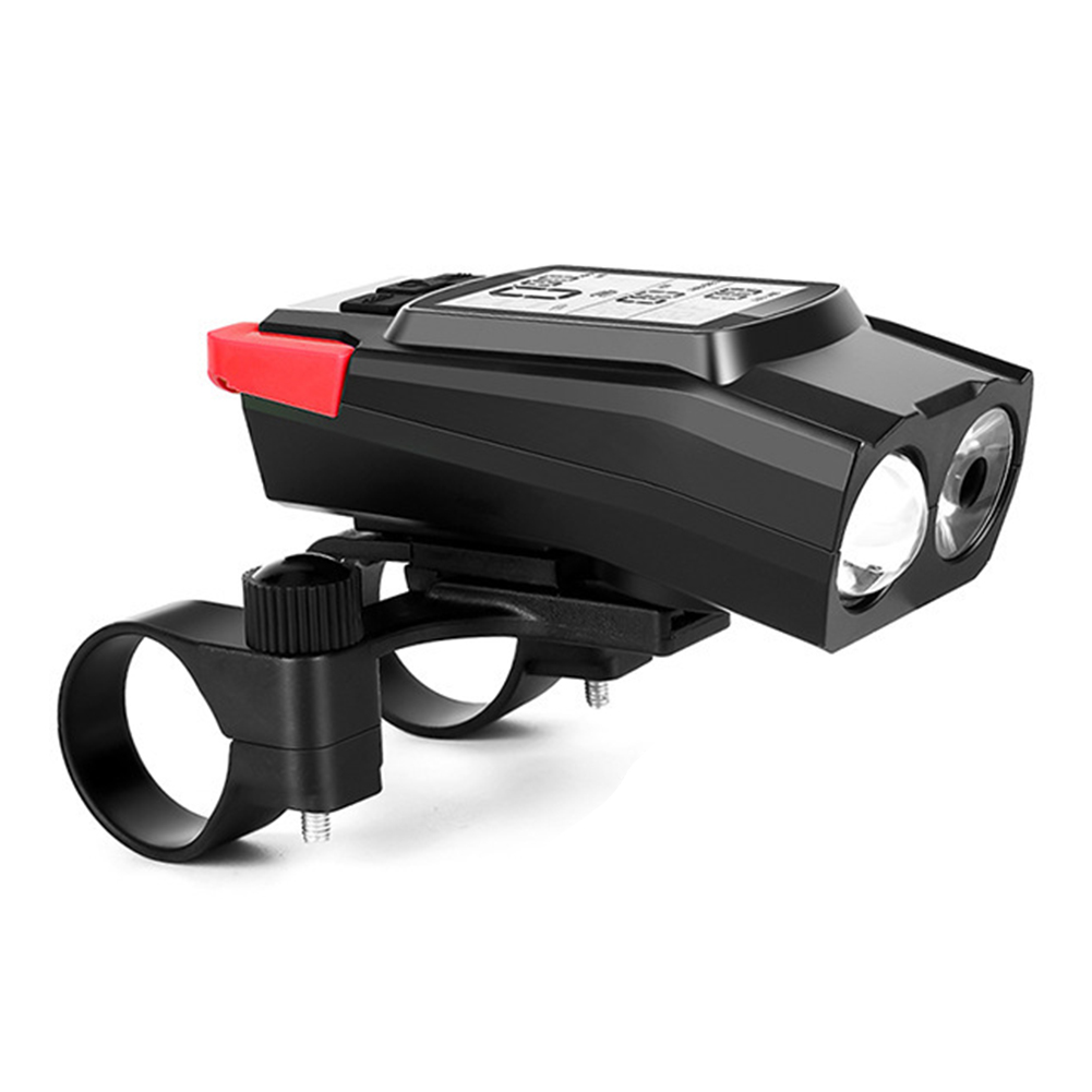 

3 in 1 Bicycle Wireless Computer T6 LED 800LM Headlight with Alarm Horn, Red, 501 Original