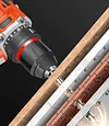 The new pure copper brushless small steel cannon metal ratchet chuck hand drill can be tapped, one machine and two electrics