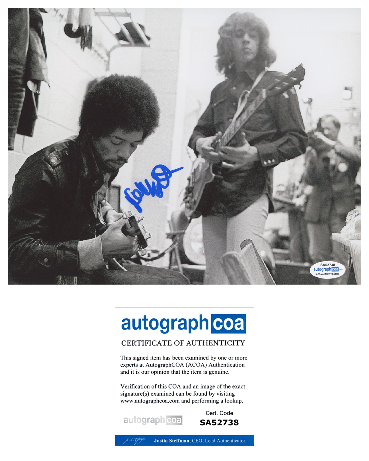 John Mayall Signed Autograph 8x10 Photo Poster painting The Bluesbreakers Jimi Hendrix ACOA COA