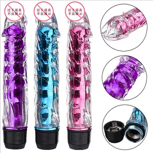 Crystal Vibrator – Single Shock Dildo for Female Masturbation Av Stick