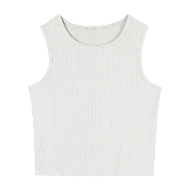 Brownm Brownm Women's Wear 2023 Summer Sleeveless Black Inside With Sexy Short Outside Top