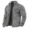 Men's Double-Sided Fleece Thick Stand Collar Jacket by Inlyline