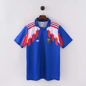 1990 Retro France Home Football Shirt 1:1 Thai Quality