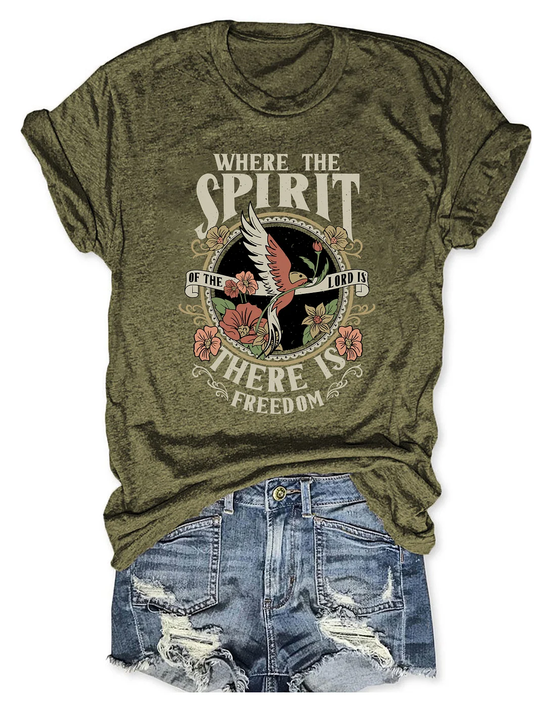 Where The Spirit Of The Lord Is There Is Freedom T-Shirt