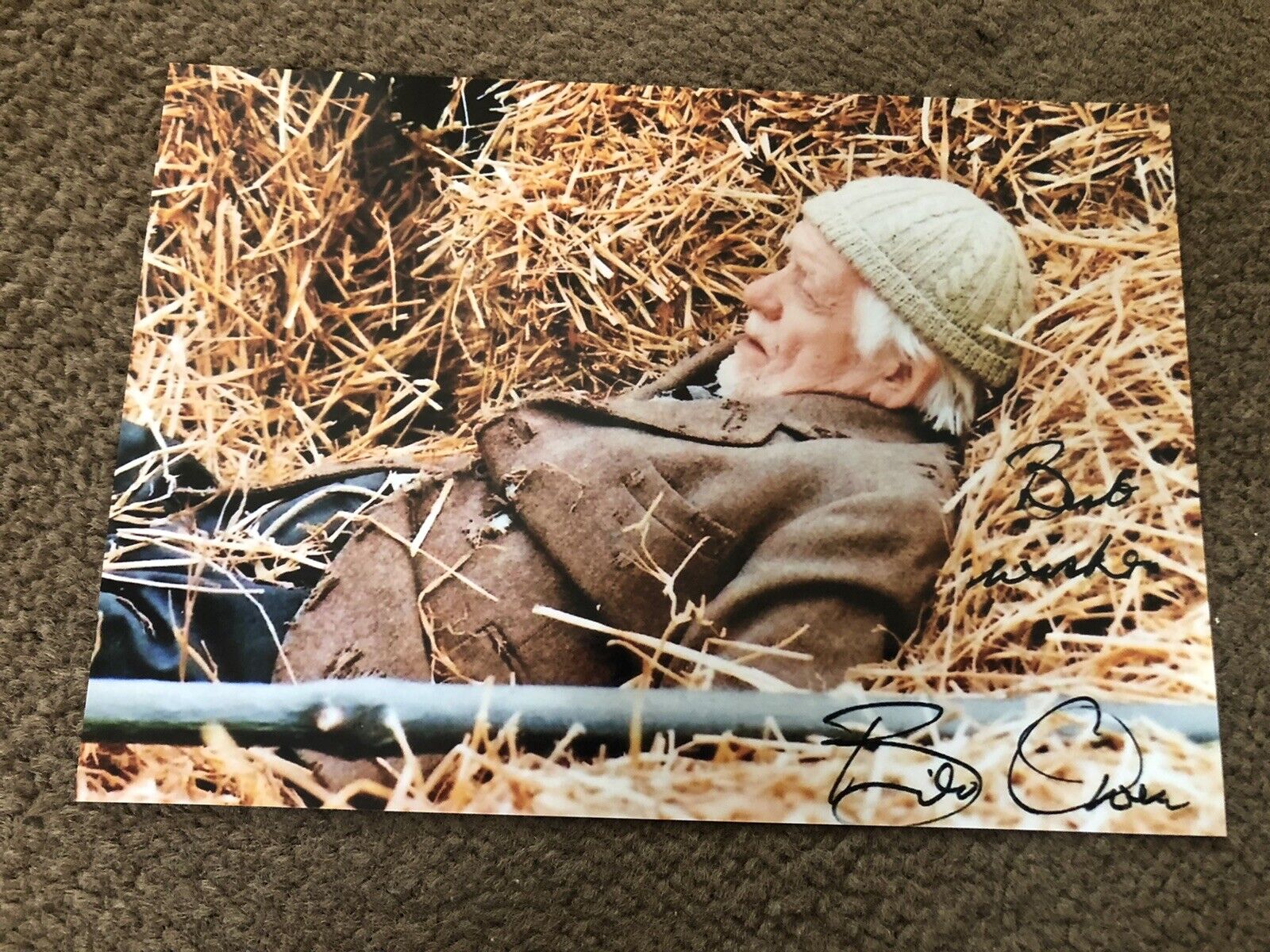 BILL OWEN (LAST OF THE SUMMER WINE) PRESIGNED Photo Poster painting- 7x5”