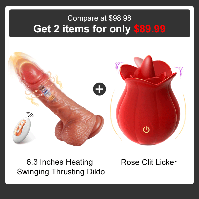 8.5 Inches Heating Swinging Thrusting Dildo Vibrator