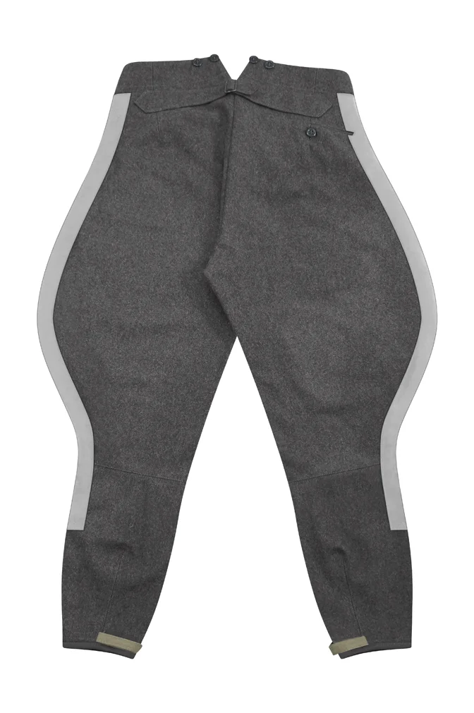   Elite German General Stone Grey Wool Breeches German-Uniform