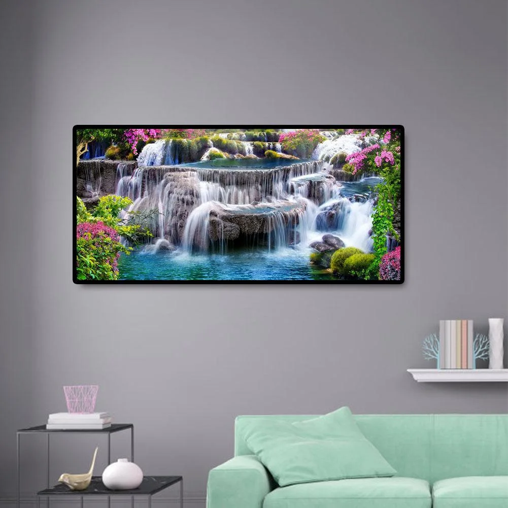 Diamond Painting - Full Round Drill - Mountain View(80*40cm)