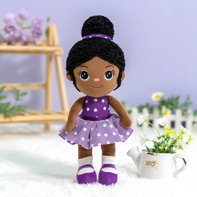  iFrodoll Handmade Deep Skin Tone Plush Doll Nevaeh 1 - Reborndollsshop.com®-Reborndollsshop®