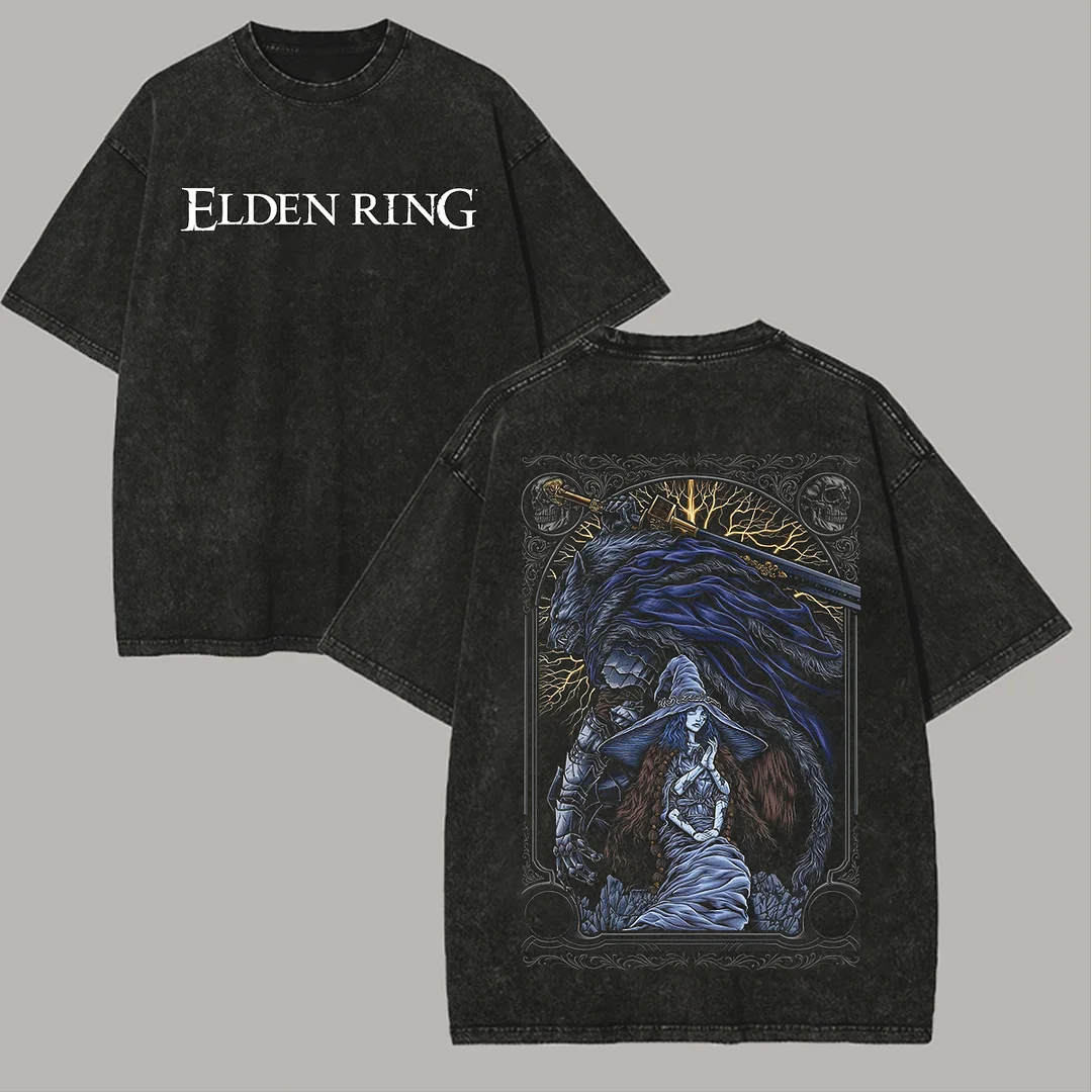 Elden Ring Printed Unisex Washed T-Shirt