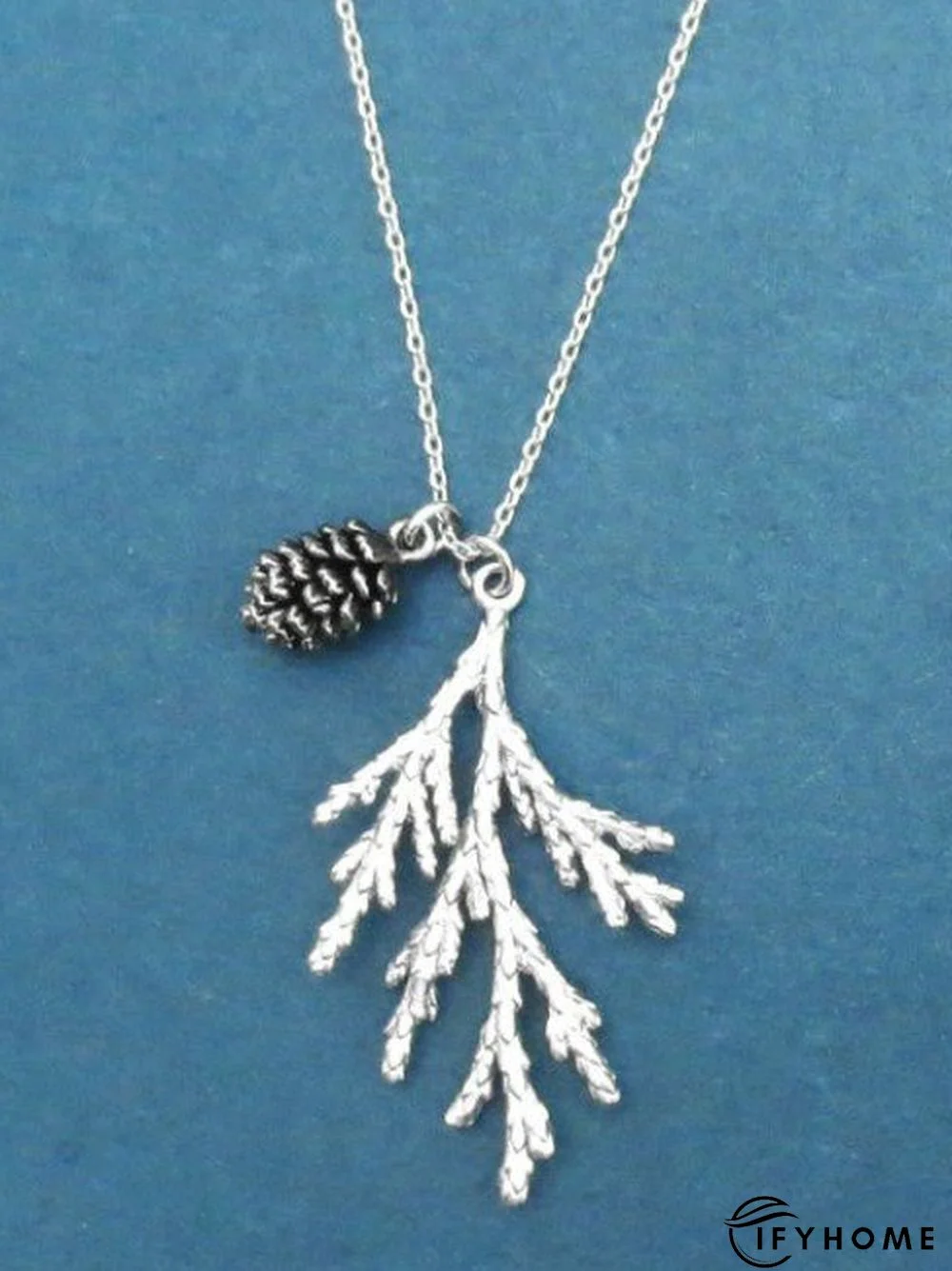 Ethnic Vintage Leaf Hazelnut Pattern Necklace Sweater Chain Boho Jewelry | IFYHOME