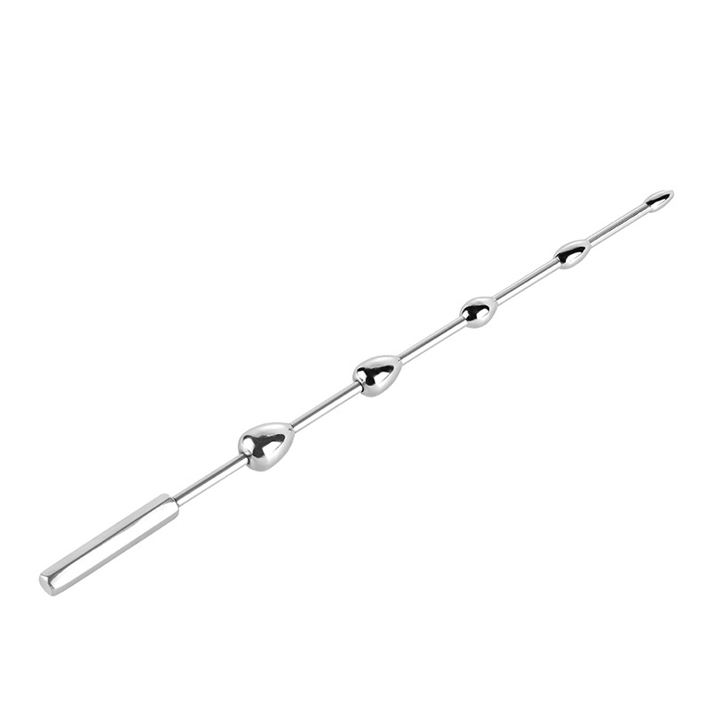 Stainless Steel Beaded Urethral Sounding Rod 