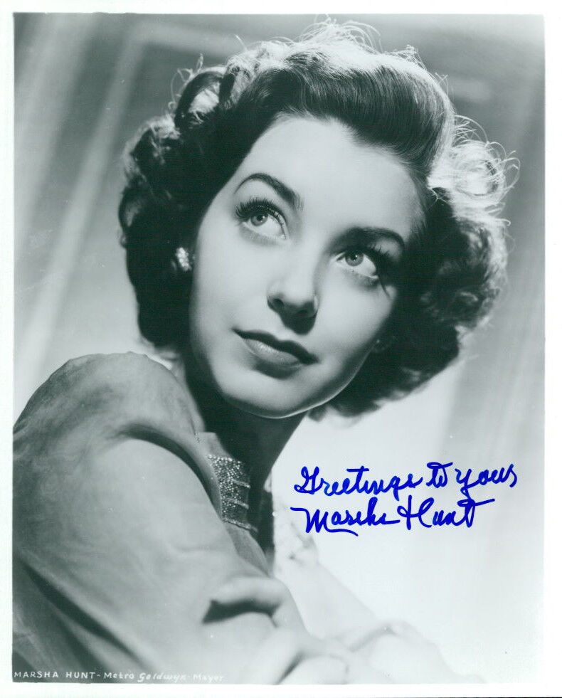 Marsha Hunt signed 8x10 Photo Poster painting COA