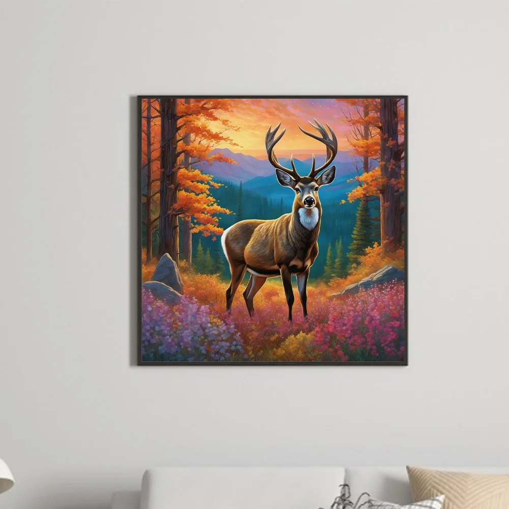 Diamond Painting - Full Round Drill - Elk(Canvas|40*40cm)