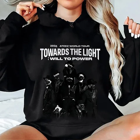 2025 ATEEZ World Tour Towards the Light: Will to Power Logo Poster Hoodie officialateezshop