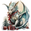 Christmas Dragon - 11CT Stamped Cross Stitch 40*40cm