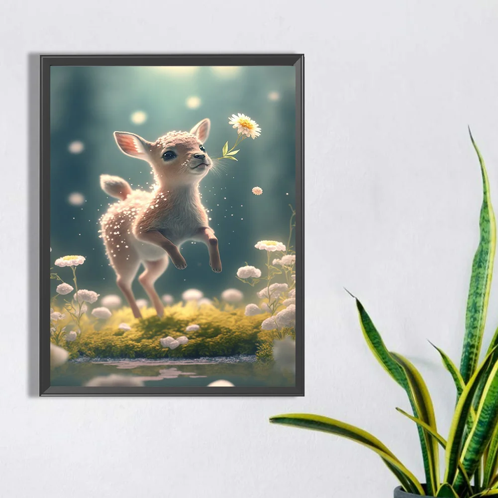 Full Round Diamond Painting 30*40cm - Fawn