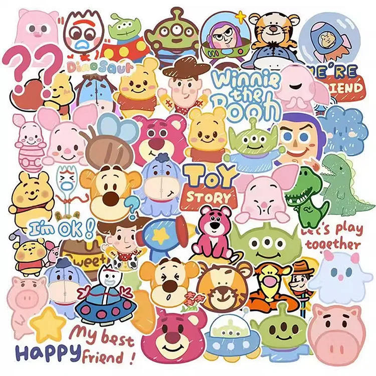 【Huacan Brand】Cartoon Anime Characters - Toy Story 11CT Stamped Cross Stitch 50*50CM