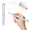 Resin Diamond Painting Point Drill Pen with 4 Various Tips Painting Arts 5D Point Drill Pen Diamonds Art Points Drills Pens for Nail Arts Rhinestone Decorations Cross-Stitch (White)