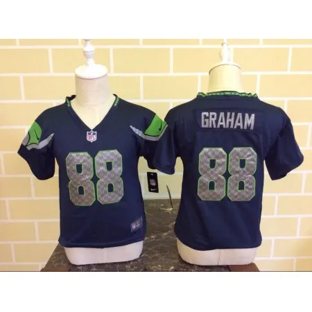 Toddler  Seattle Seahawks #88 Jimmy Graham Navy Blue Stitched NFL Jersey