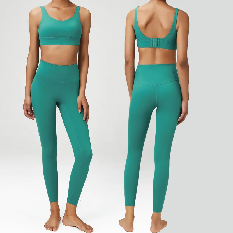 Plus Size Lycra Yoga Exercise Fitness Duo Sets