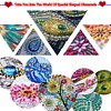 DIY Snowflake Diamond Painted Mirror