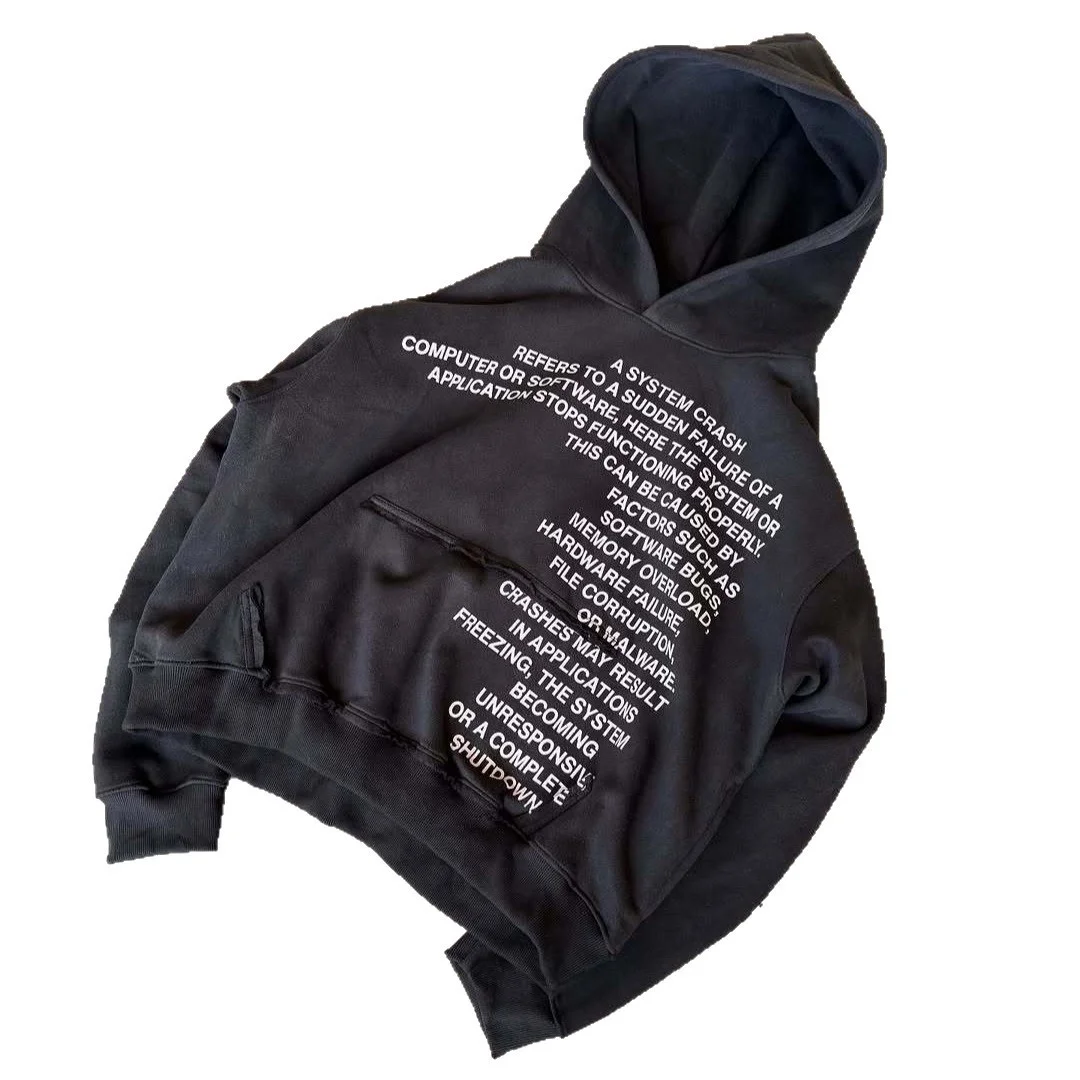 Athvotar Athvotar Loose Hoodie Straight Trousers Street Fashion Ins Trendy H-Hop Set