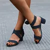 Gioiacombo&trade; Nuovi sandali con tacco alto in pelle con fiocco alla moda da donna