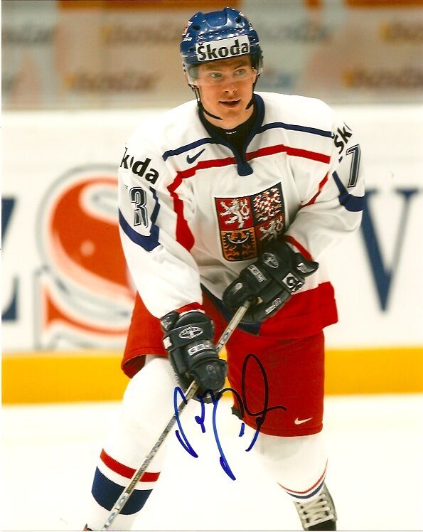 Team Czech Petr Prucha Signed Autographed 8x10 Photo Poster painting COA TWO