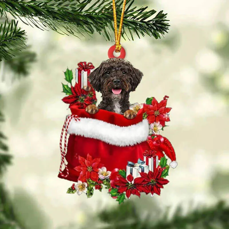 VigorDaily Schnoodle In Gift Bag Christmas Ornament GB126