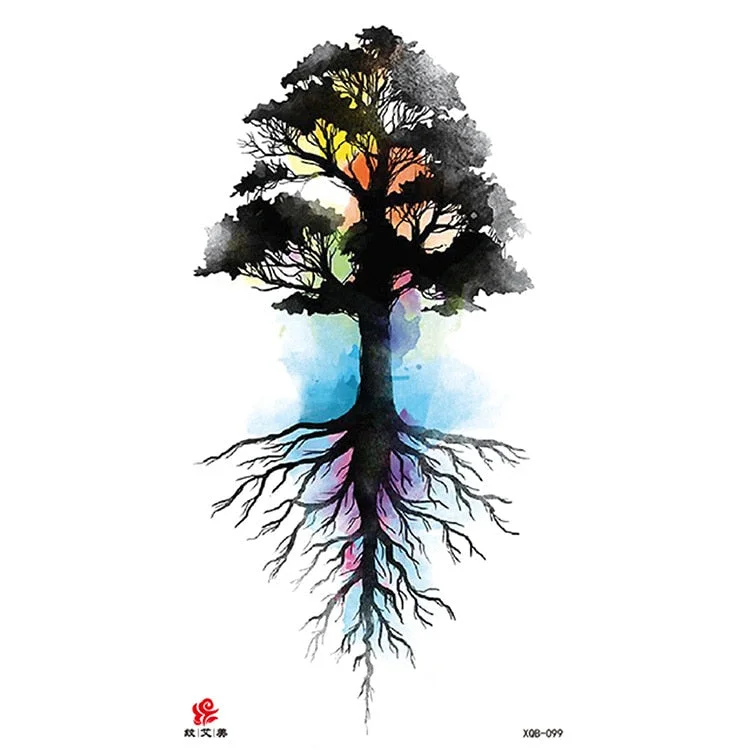 Waterproof Temporary Tattoo Sticker Chest Black Flash Tattoos Wolf Tiger Dragons Sexy Flower Body Art Arm Fake Tatoo Women Men