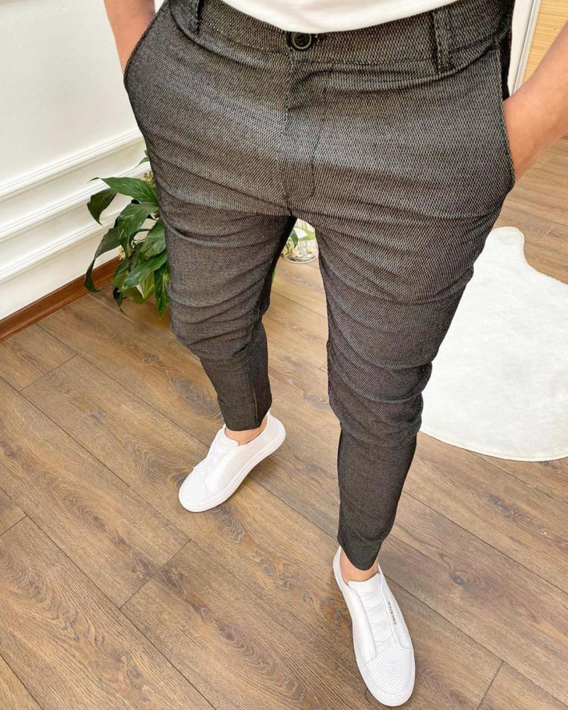 Men's Textured Button Casual Pennies