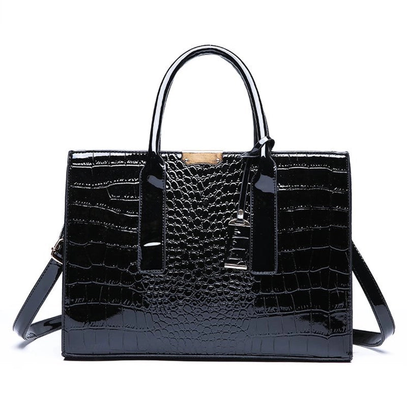 New Women’s Bag Trend Crocodile Pattern Portable Shoulder Slung Tote Bag A Generation Of Global