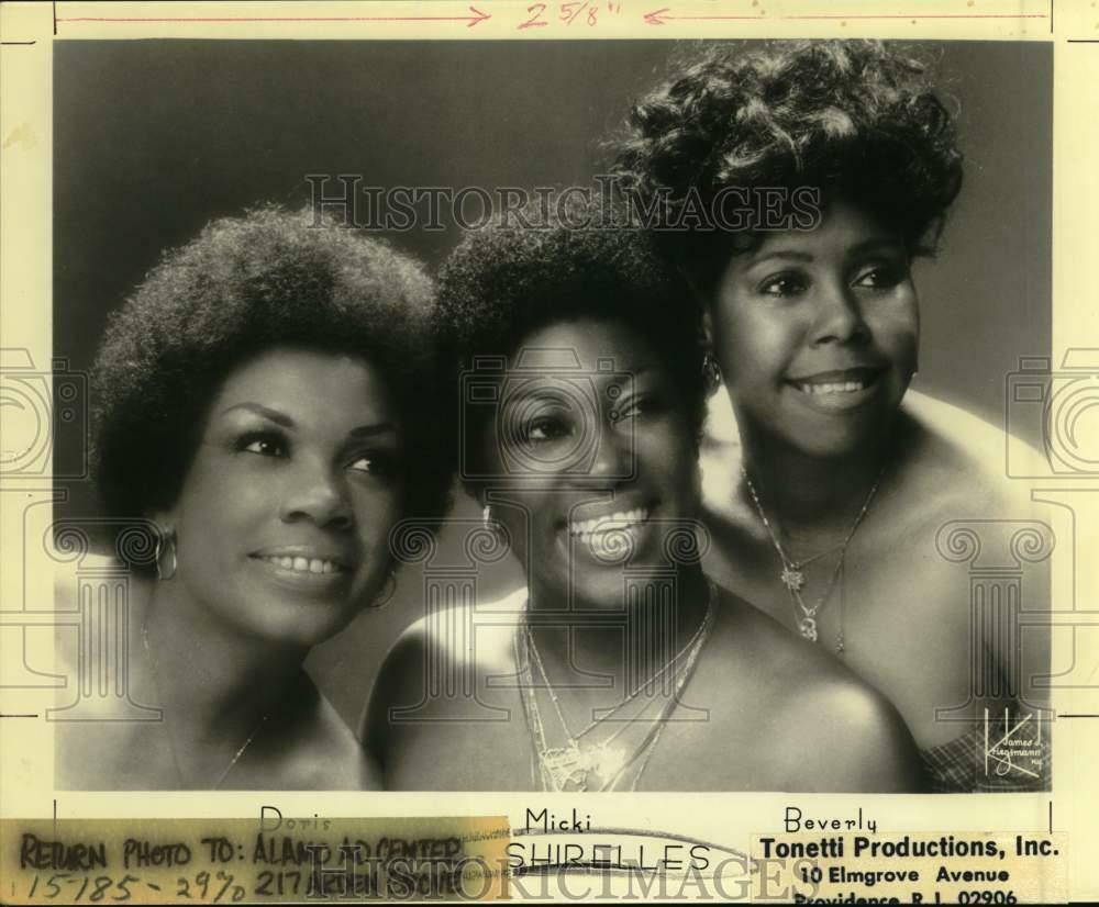 Press Photo Poster painting Members of the music group the Shirelles - lrp22125