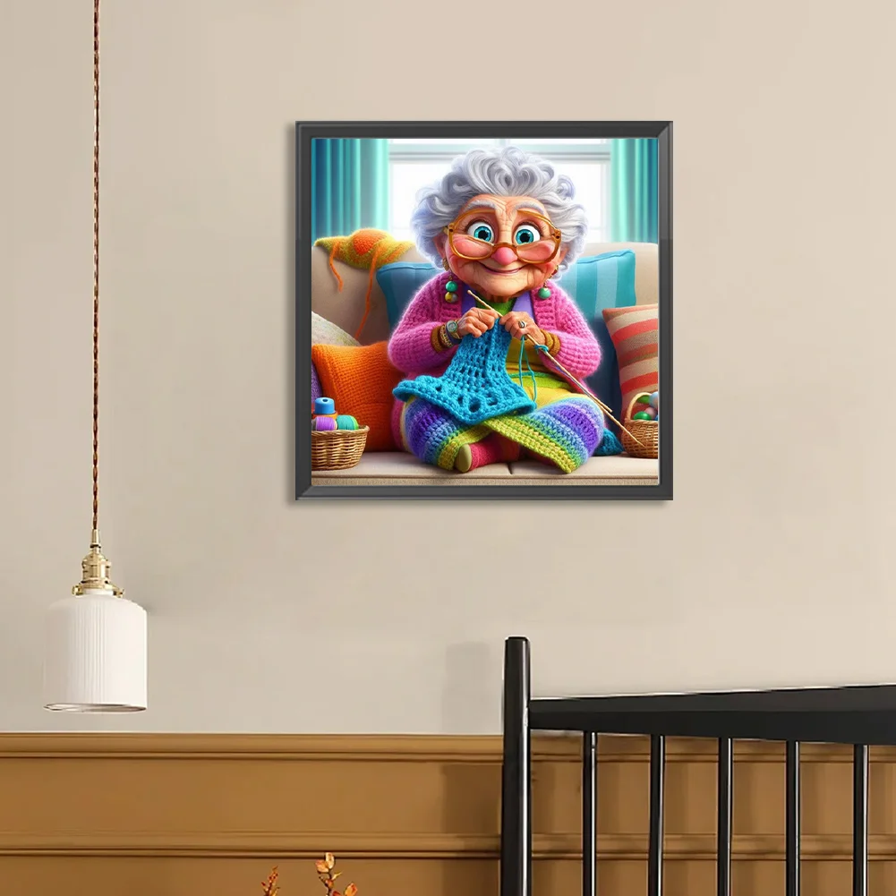 Diamond Painting - Full Round Drill - Grandma(Canvas|40*40cm)